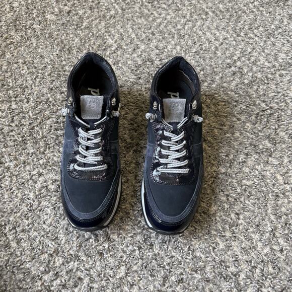 Paul Green Spunky Sneakers Shoe Navy Blue Suede Lace Up UK 7 US 9.5 NEW READ - Picture 2 of 12